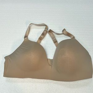 Auden The Bliss Lightly Lined Wirefree Bra in Beige 38D. EUC.